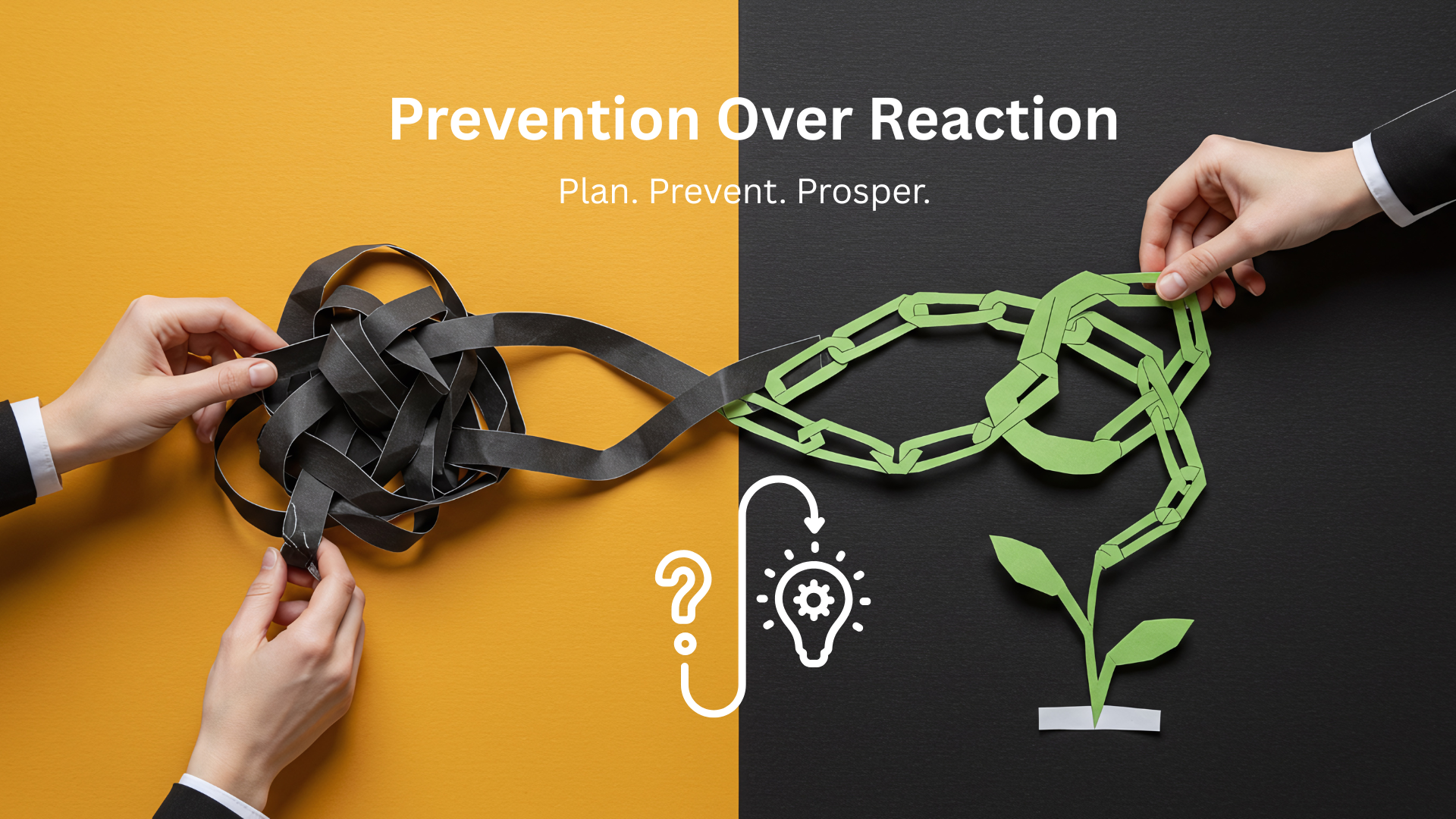 Risk Management & Preventive Measures vs Reactive Problem Solving